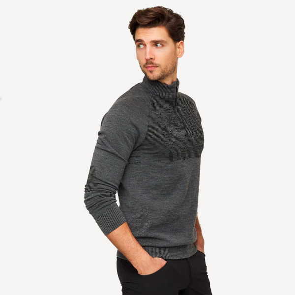 Джемпер APANI 4.0 TRANSMISSION LAYER ZIP UP MEN (L; grey)